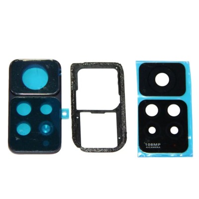 Стекло камеры для Xiaomi Redmi Note 11 Pro 4G в сборе с рамкой Черный