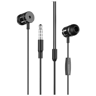 Гарнитура "3,5 мм" Jack Borofone BM31 (вакуумные) Черный