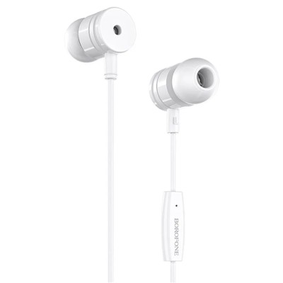 Гарнитура "3,5 мм" Jack Borofone BM31 (вакуумные) Белый