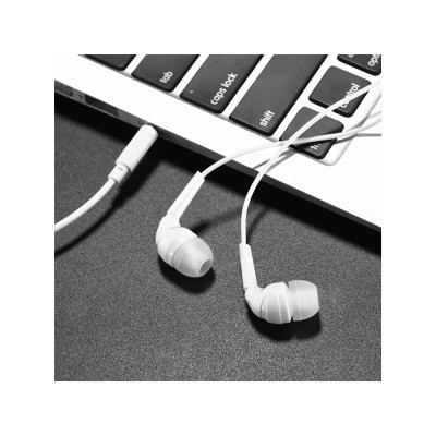 Гарнитура "3,5 мм" Jack Hoco M40 (вакуумные) Белый