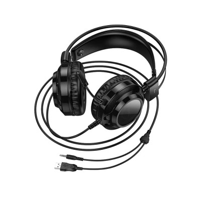Проводные наушники Hoco W110 (мониторные, накладные) Черный