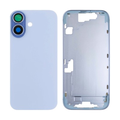 Корпус для Apple iPhone 17 (1 Sim) Голубой - Премиум
