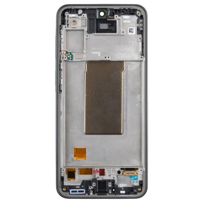Дисплей для Samsung A376E Galaxy A37 5G модуль с рамкой Черный - (OLED) (Full Size)