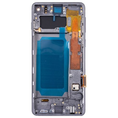 Дисплей для Samsung G973F Galaxy S10 модуль Черный - (OLED) (Full Size)