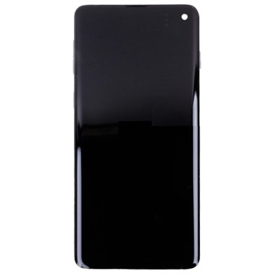Дисплей для Samsung G973F Galaxy S10 модуль Черный - (OLED) (Full Size)