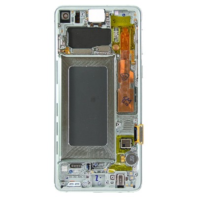 Дисплей для Samsung G973F Galaxy S10 модуль Зеленый - OR (SP)