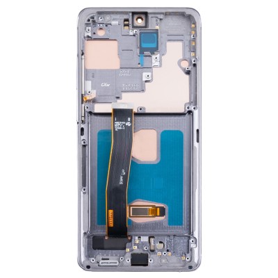 Дисплей для Samsung G988B Galaxy S20 Ultra модуль с рамкой Серый - (OLED) (Full Size)