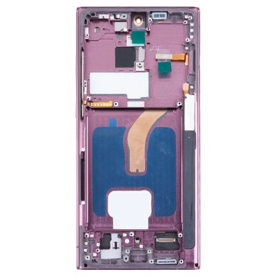 Дисплей для Samsung S908B Galaxy S22 Ultra Ultra модуль с рамкой Бордовый - (OLED)