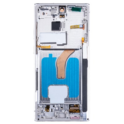 Дисплей для Samsung S908B Galaxy S22 Ultra Ultra модуль с рамкой Белый - (OLED)