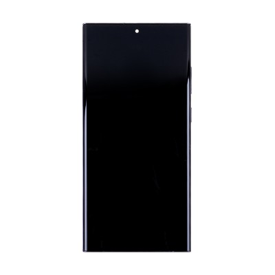 Дисплей для Samsung S918B Galaxy S23 Ultra модуль с рамкой и тачскрином (черный) - (OLED)
