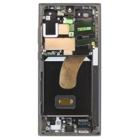 Дисплей для Samsung S918B Galaxy S23 Ultra модуль с рамкой Черный - Сервисный Оригинал