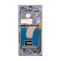 Дисплей для Samsung S918B Galaxy S23 Ultra модуль с рамкой Зеленый - (OLED)