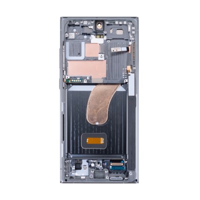 Дисплей для Samsung S918B Galaxy S23 Ultra модуль с рамкой Зеленый - Сервисный Оригинал
