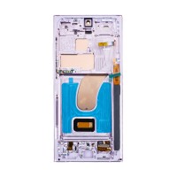 Дисплей для Samsung S918B Galaxy S23 Ultra модуль с рамкой Лавандовый - (OLED)