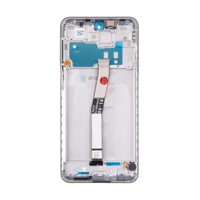 Дисплей для Redmi Note 9 Pro (M2003J6B2G) модуль с рамкой Серебро - OR