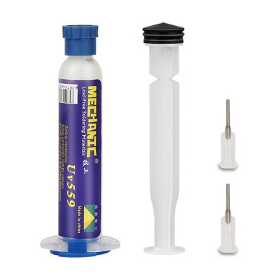 Флюс Mechanic UV-559 (10 мл, среднеактивный, безотмывочный)