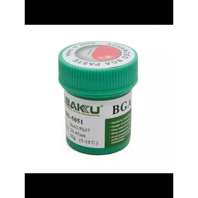 Паста паяльная BAKU BK-5051 (50 г, среднетемпературная 183°C)