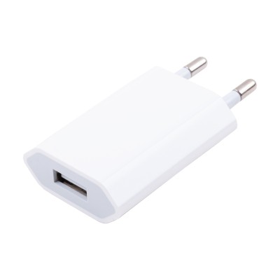 Сетевое зарядное устройство USB для Apple iPhone "Призма" (5W) (тех.упак.) Белый
