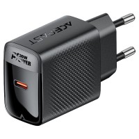 Сетевое зарядное устройство Type-C Acefast A102 (30W, PD, GaN) Черный