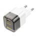 Сетевое зарядное устройство Type-C Hoco C125A (20W, PD, прозрачный) Черный