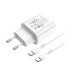 Сетевое зарядное устройство Type-C Hoco N22 (25W, PD, кабель Type-C-Type-C) Белый