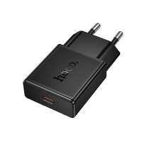 Сетевое зарядное устройство Type-C Hoco N74 (25W, PD, сверхтонкое) Черный