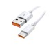 Сетевое зарядное устройство USB для Xiaomi Turbo Charger (67W, QC3.0, кабель Type-C с чипом IC) Белый