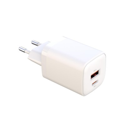 Сетевое зарядное устройство USB/Type-C XO L96 (30W, QС3.0, PD, 2 порта) Белый