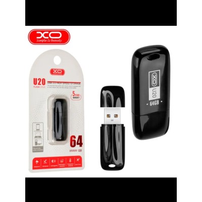 USB-флеш (USB 2.0) 64GB XO U20 Черный