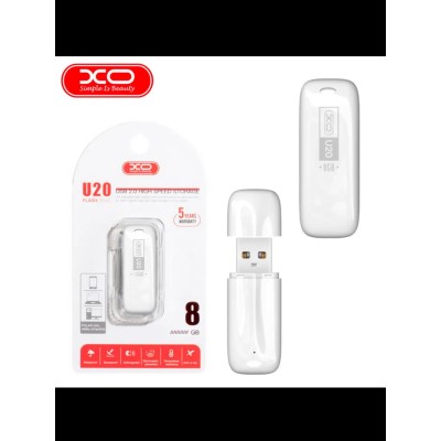 USB-флеш (USB 2.0) 8GB XO U20 Белый