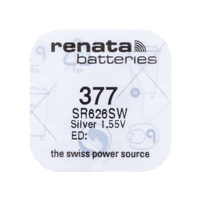 Батарейка 377/SR626SW Renata Silver 1.55V