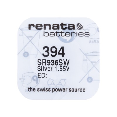 Батарейка 394/380/SR936SW/G9 Renata Silver 1.55V