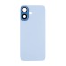 Задняя крышка для Apple iPhone 17 в сборе со стеклом камеры Голубой (стекло, логотип) - Премиум