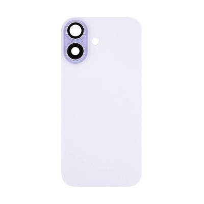 Задняя крышка для Apple iPhone 17 в сборе со стеклом камеры Фиолетовый (стекло, логотип) - Премиум