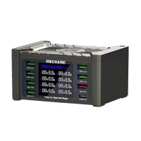 Зарядная станция Mechanic V-Power 8 Pro (110W, 8 портов 6USB/USB-QC3.0/Type-C-PD, Qi 15W)