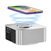 Зарядная станция Mechanic X Power (150W, 10 портов, 5USB-QC3.0/5Type-C-PD, Qi 15W, LCD)