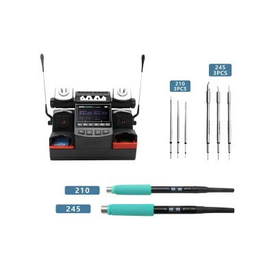 Паяльная станция Aifen A902 Pro (T115/T210/T245) (350W, 2 канала , 3 ручки + 9 жал)