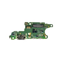 Шлейф для Huawei Honor 400 Lite (ABR-NX1) плата на системный разъем/разъем SIM/микрофон - Премиум