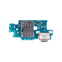 Шлейф для Samsung S926B Galaxy S24 Plus плата системный разъем/разъем SIM/микрофон - Премиум