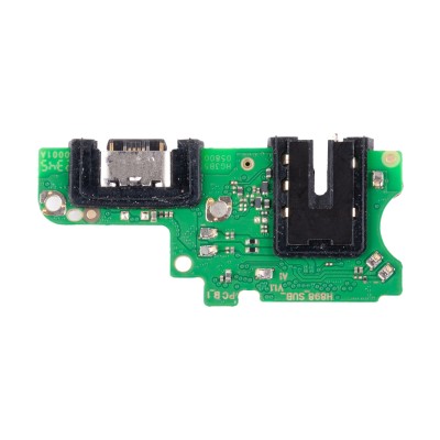 Шлейф для Tecno Pova 6 4G плата на системный разъем/разъем гарнитуры/микрофон - Премиум