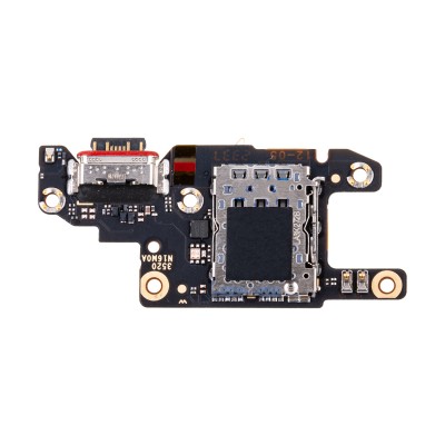 Шлейф для Xiaomi Poco X6 5G плата системный разъем/разъем SIM/микрофон - Премиум