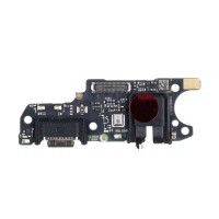 Шлейф для Xiaomi 25128RN17A плата на системный разъем/разъем гарнитуры/микрофон - Премиум