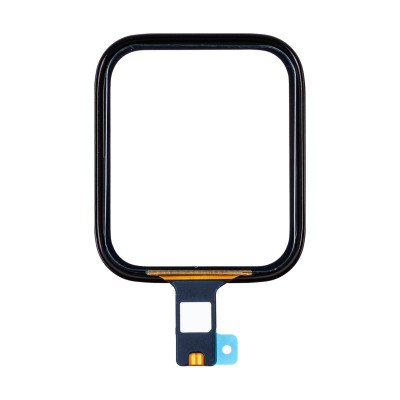 Стекло модуля для Apple Watch SE (44 мм) с тачскрином и OCA пленкой Черный - OR (Feaglet)