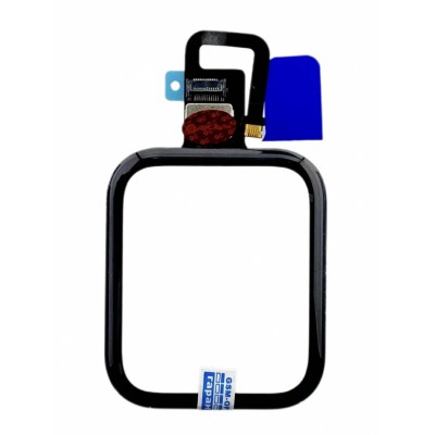 Стекло модуля для Apple Watch 6 (40 мм) с тачскрином и OCA пленкой Черный - OR (Mitsubishi)