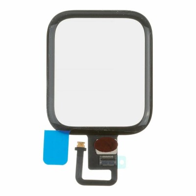 Стекло модуля для Apple Watch 6 (44 мм) с тачскрином и OCA пленкой Черный - OR (Mitsubishi)