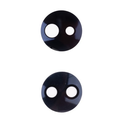 Стекло камеры для Huawei Honor 70 в сборе с рамкой (комплект 2 шт.) Черный