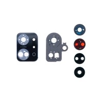 Стекло камеры для Huawei Honor X7a/Huawei Honor X7a Plus в сборе с рамкой Черный