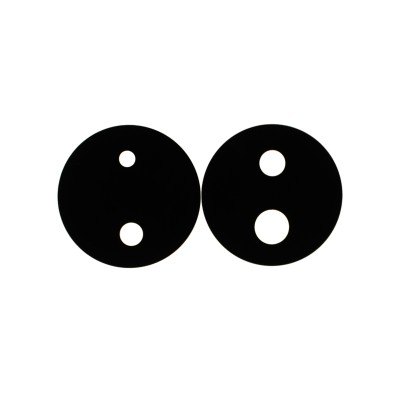 Стекло камеры для Huawei Honor X7b 4G (комплект 2 шт.) Черный