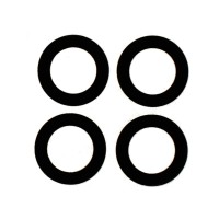 Стекло камеры для Huawei Honor X8a (комплект 4 шт.) Черный