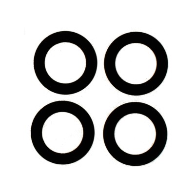 Стекло камеры для Huawei Honor X8a (комплект 4 шт.) Черный